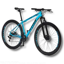 29-Inch Wheel Aluminum Frame 24-Speed Front Suspension Disc Brake Mountain Bike X32 - Blue+Black