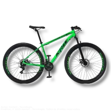 29-Inch Wheel Aluminum Frame 24-Speed Front Suspension Disc Brake Mountain Bike X32 - Green+Black