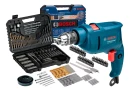 Impact Drill 3/8 10Mm Gsb450 Re 220V Bosch With Drill Bits Bits 103 Professional Pieces Bosch