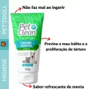 Gel Creme Dental Pet + Spray Bucal + Escova Dente Cachorro Sabor Menta