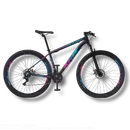 29-Inch Wheel Aluminum Frame 24-Speed Front Suspension Disc Brake Mountain Bike X32 - Black+Pink