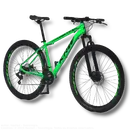 29-Inch Wheel Aluminum Frame 24-Speed Front Suspension Disc Brake Mountain Bike X32 - Green+Black