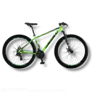 29-Inch Aluminum Mountain Bike With 24 Speeds. Disc Brakes. Front Suspension - Kr1 Green+Black