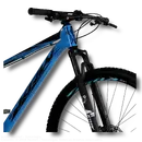 29-Inch Wheel Aluminum 24-Speed Disc Brake Front Suspension Mountain Bike Kr1 - Blue+Black