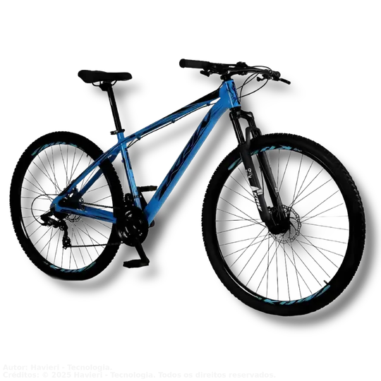29-Inch Wheel Aluminum 24-Speed Disc Brake Front Suspension Mountain Bike Kr1 - Blue+Black