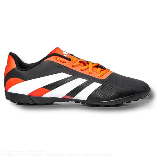 Adidas Predator Artilheira 24 Unisex Soccer Cleats - Black+Orange Size 42