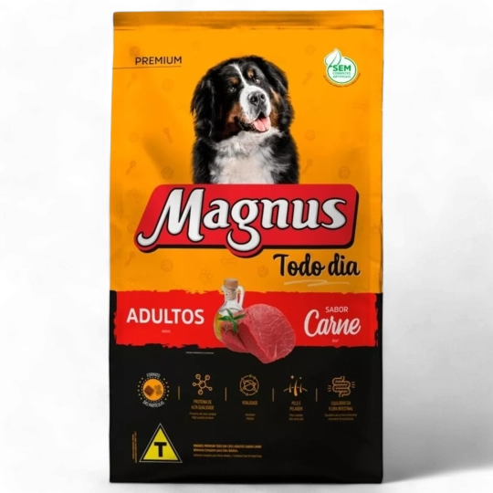 Alimento Magnus Todos Los Días Para Perros Adultos Sabor Carne Bolsa De 10.1Kg